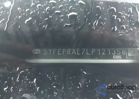 2020 Toyota Corolla Le z USA, uszkodzony, nr VIN 5YFEPRAE7LP121358